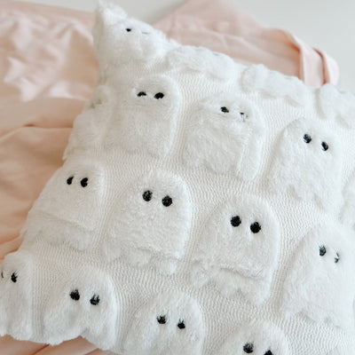 Fuzzy Ghost Pillow