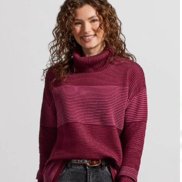 Merino Turtleneck Tunic Sweater