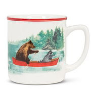 Animals In Canoe 16 oz Mug