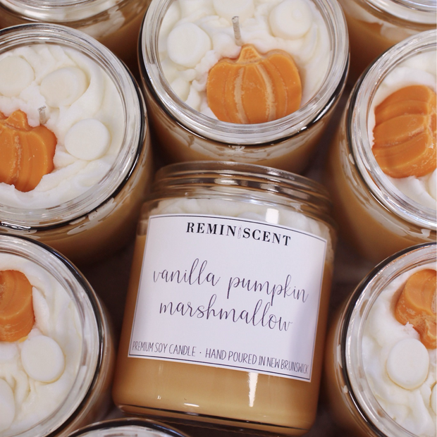 Vanilla Pumpkin Marshmallow Soy Candle